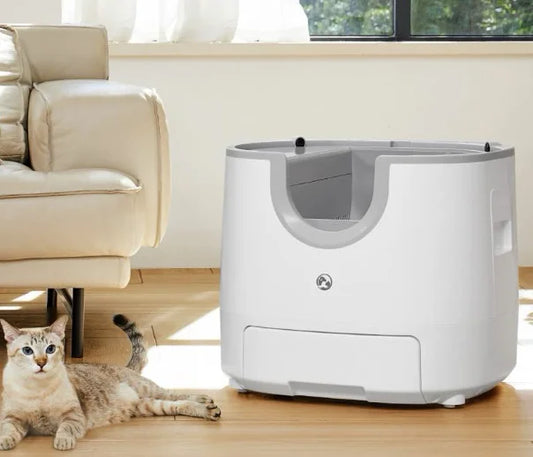 Self-Cleaning, Automatic Smart Cat Litter Box with 11L, High-Capacity Toilet Tray