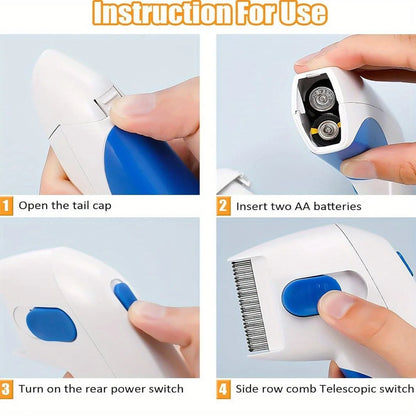 Flea Comb for Cats and Dogs| Removes loose hair and flea eggs