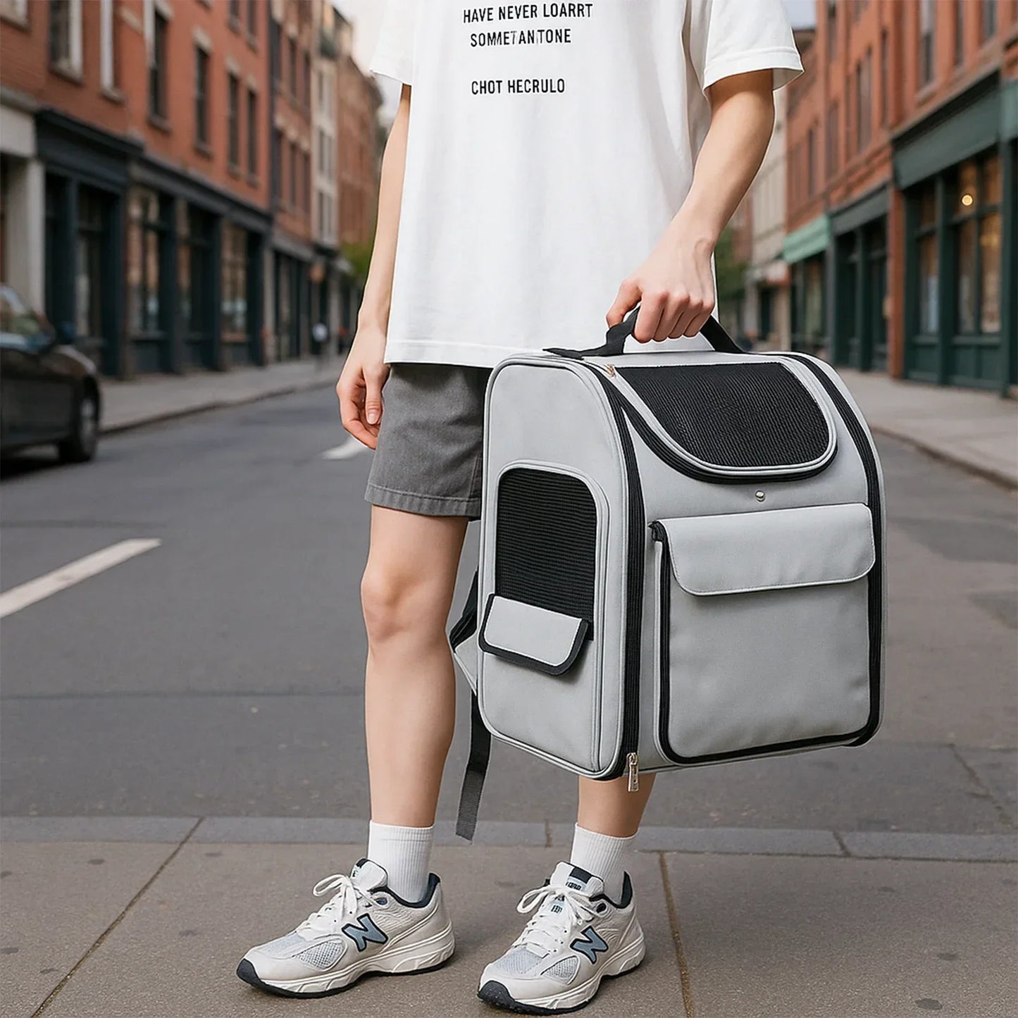 Pet Backpack/Carrying Bag - Portable, Breathable, Foldable, Expandable