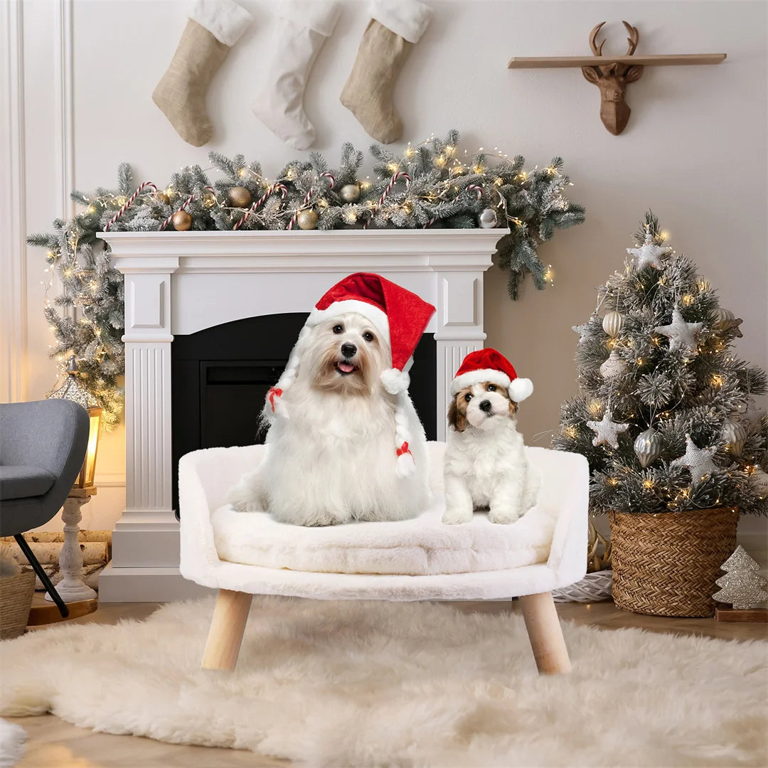 Luxury Stool Bed with Plush, Washable and Waterproof Fabric