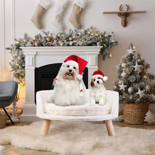 Luxury Stool Bed with Plush, Washable and Waterproof Fabric