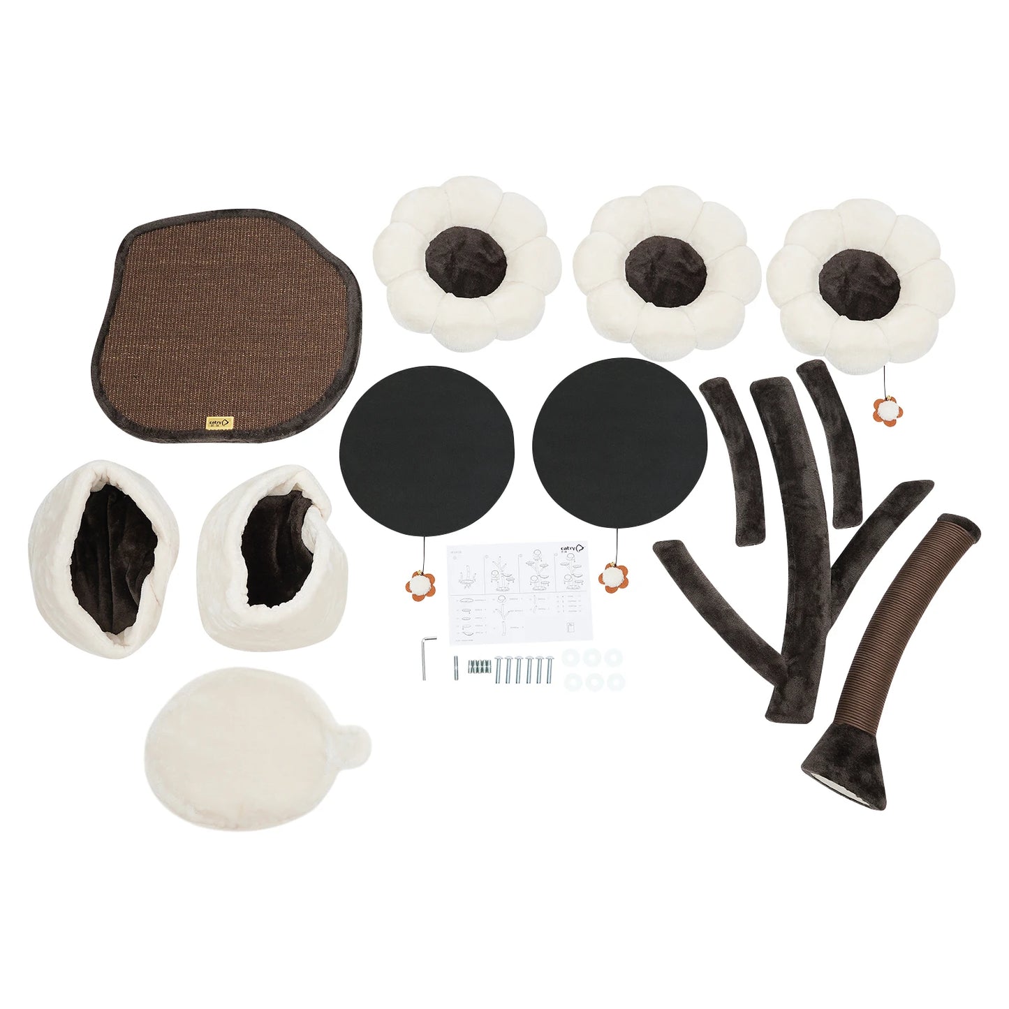 6-Tier Cat Tree with Leaf-shape Hammock