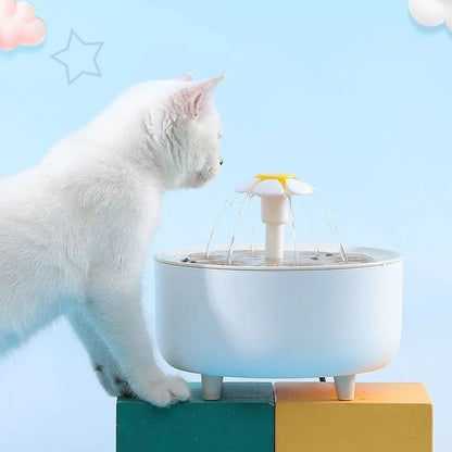 1200ml Automatic Cat Water Fountain Filter USB Cat Water Fountain Electric Mute Recirculate Filtering Drinker Pet Water Fountain
