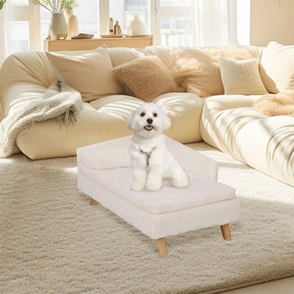 Cozy Elevated Waterproof Pet Bed with Sturdy Wood Legs