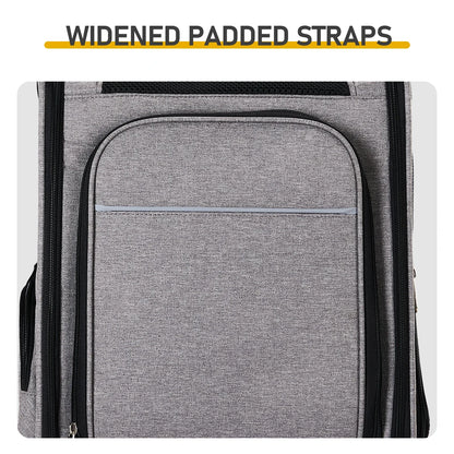 Breathable, Expandable  and Foldable Pet Carrier/Backpack Foldable Pet Carrier