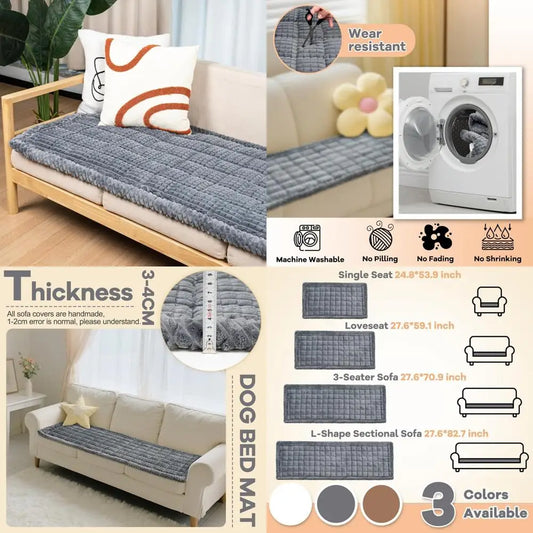 Washable, Large, Non-Slip Dog Sofa Cover Protector Blanket
