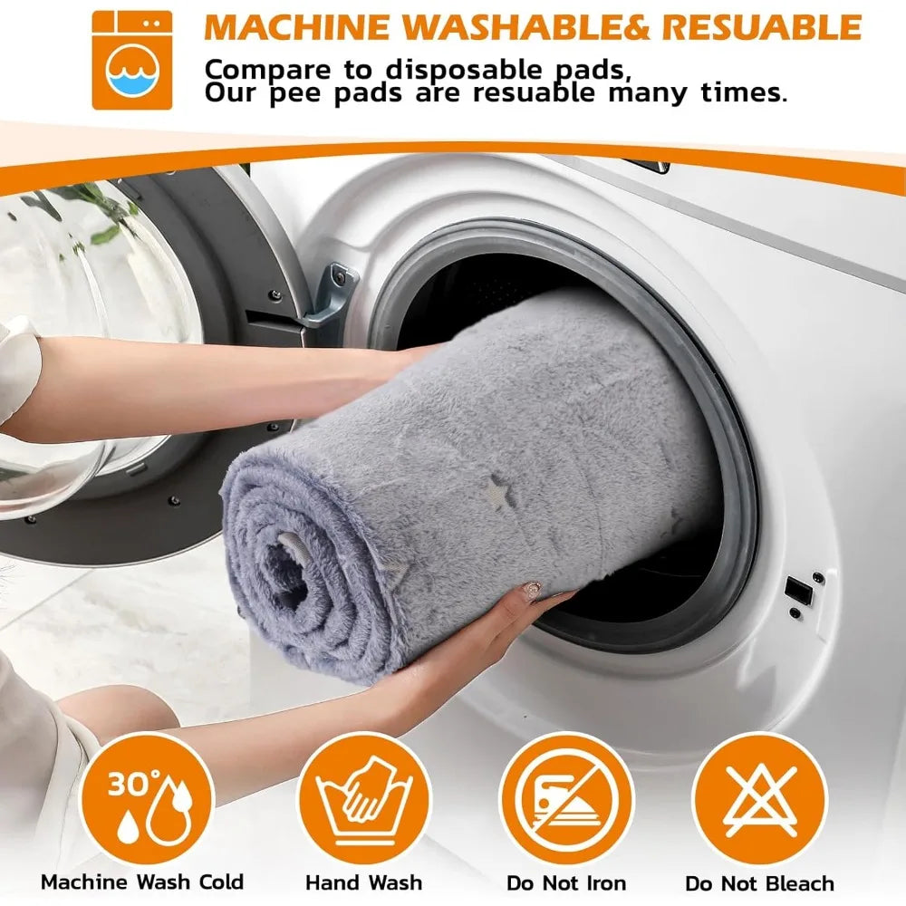 Washable, Absorbent and Non-Slip Pee Pads for Dogs, 2 Pack 31 x 36