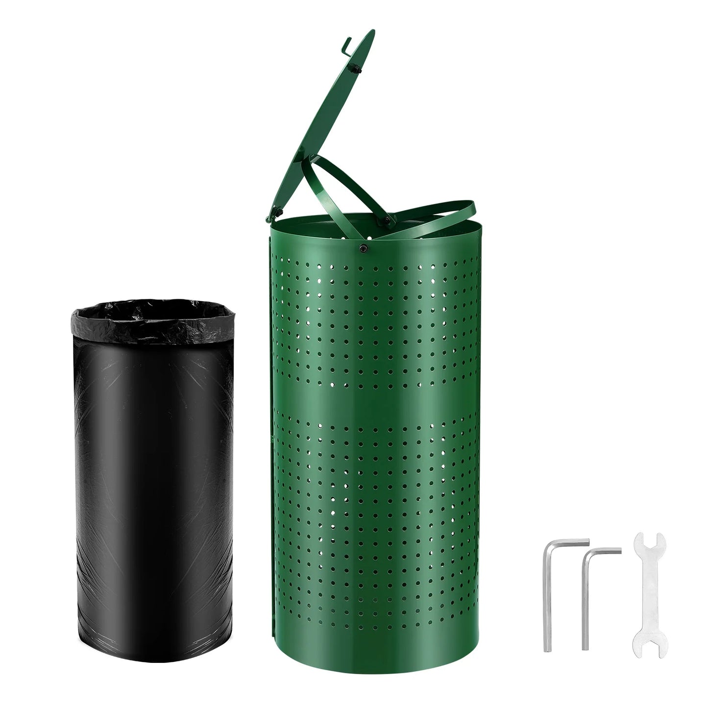 VEVOR Outdoor Pet Waste Trash Can -11.5 Gallons