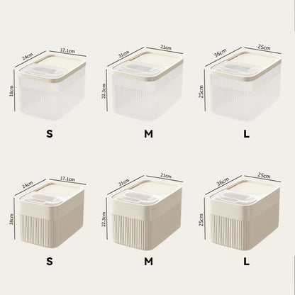 Large Capacity Cat Dog Food Storage Container Airtight Dry Bucket 18KG Dog Food Box For Cat Small Animals Pet Supplies