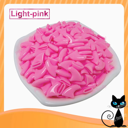 Soft Claw Caps for Cats with free Adhesive Glue + Applicator