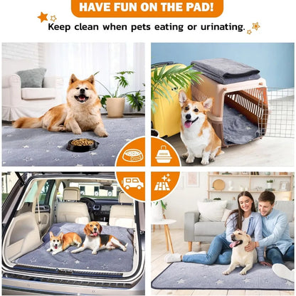 Washable, Absorbent and Non-Slip Pee Pads for Dogs, 2 Pack 31 x 36