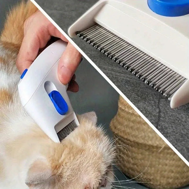 1pcs Cat & Dog lectitc Hlea Comb, hemoves oose Hai fleas,And Eggs:.lectronicice Remover, suitable For Cats, Dogs,And abits. Efec