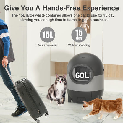 Self-Cleaning, Odor-Free Automatic Cat Litter Box