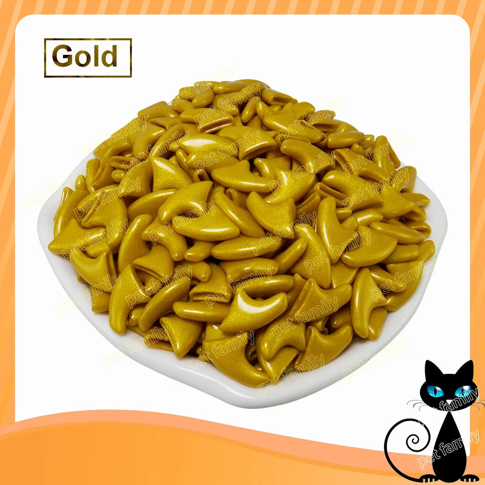 Soft Claw Caps for Cats with free Adhesive Glue + Applicator
