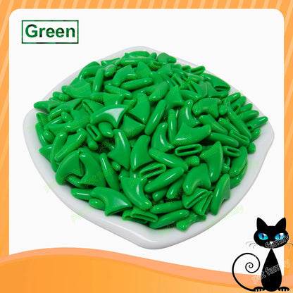 Soft Claw Caps for Cats with free Adhesive Glue + Applicator