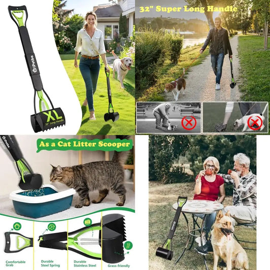 32" Foldable, Non-Bending Pooper Scooper
