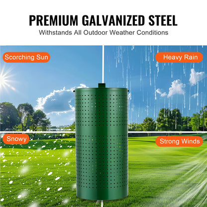 VEVOR Outdoor Pet Waste Trash Can -11.5 Gallons